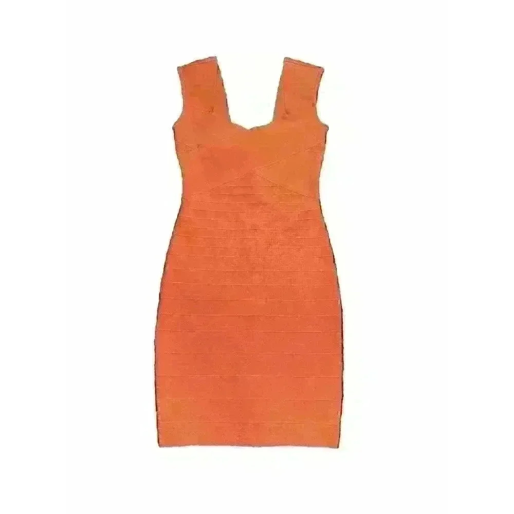 Guess By Marciano Women's‎ Orange Bodycon Dress Size XS